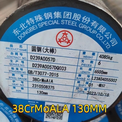 Schmelzflächen aus warmgewalztem Stahl 38CrMoAl DIN 1.8509 41CrAlMo7-10 130mm