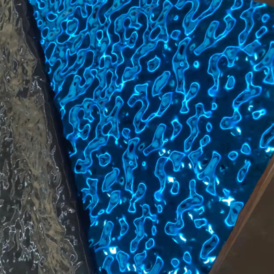 Edelstahl-bedeckt dekorative Wandverkleidung TISCO 430 silbernes Spiegel-Ende