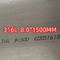 Edelstahl-Platte DIN1.4404 SUS316L der Breiten-1000-2000mm Austenitlegierungs-316/316L