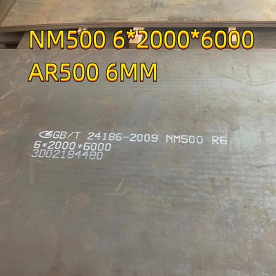 Verschleißbeständig NM500 Rüstung Ar500 Platte 12 mm Länge 2440 mm Breite1220 mm
