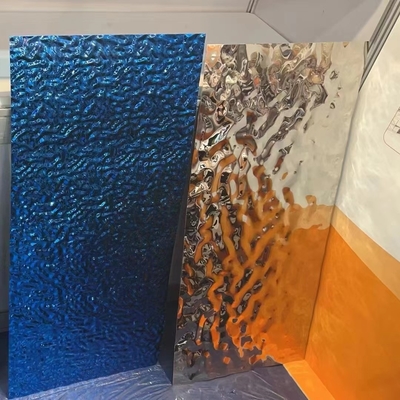 0.5*1220x2440mm Edelstahl Wasserspülblatt Platte 201 Mittelspül Rose Gold