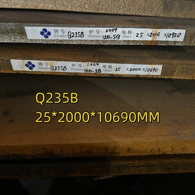 ASTM A36 Kohlenstoffstahlplatte Q235B S235JR 20*2000*12000mm Für Druckbehälterplatte
