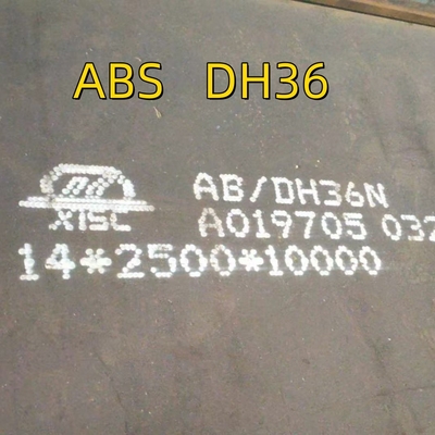 Schiffsbausteinplatten Länge 8000 mm Breite 2000 mm Dicke 14 mm DH36-Grad