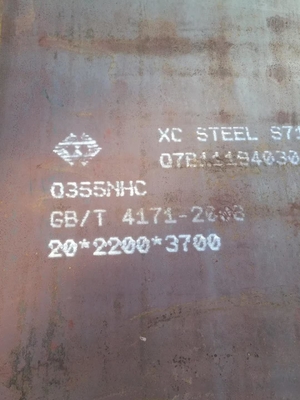 Rost konservierte Platten-Grad S355J2WP 2000*6000mm Corten ein Standard ASTM A558