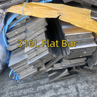 TP316L 1.4404 Haarlinie Bürste aus Edelstahl Flachstange für Treppenlenker AISI 316L