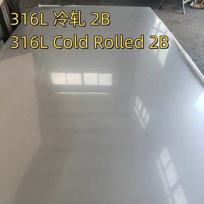 Kaltgewalztes 316L Blech ASTM A240 AISI316L DIN1.4404 Edelstahlblech 1,0*2000*3000