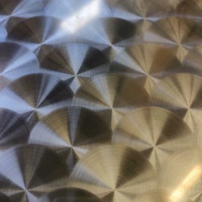 Grade 201 304 Dekor Innenraum Wandverkleidung CD Teller Muster 3D-Laser-gravierter Edelstahlblech