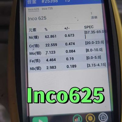 ASTM B166 Inkonel 625 UNS N06625 Rundstab aus Inkonel Nickellegierung 80 mm mit PMI-Prüfung