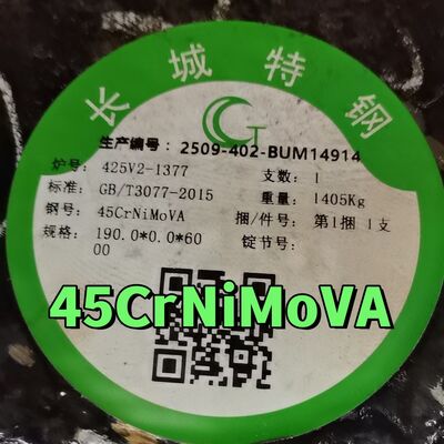 Warmgewalzt und geschmiedet 45CrNiMoVA Legierungsstahl Rundbar OD 190MM Normalisiert und gegossen