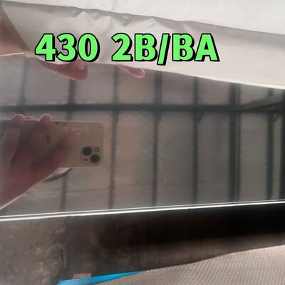 430 1.4016  BA Stainless Steel Sheet 0.3-3.0mm Bright Annealed Finish for Kitchen Appliance