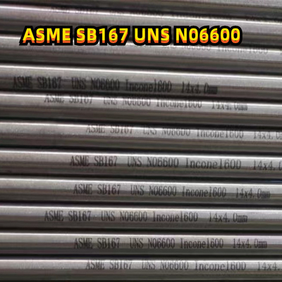 Legierungs-nahtloses Rohr Uns N06600 Inconel Astm B167 600 O.D31.8 X 2.9mmt X 2ml