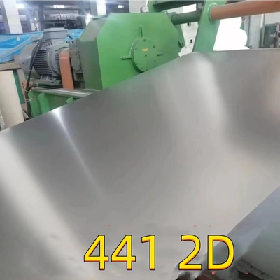 Aisi 441 1.4509 0,8 mm Edelstahlblech 2D Oberfläche 1220*2440mm Für die Automobilindustrie
