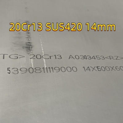 AISI 420 Blatt TISCO 20Cr13 SUS420J1 430J2 DIN 1.4021 Edelstahlplatte 10-50 mm