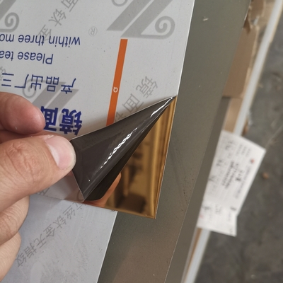ROSE GOLD 0,5*1220x2440mm Edelstahl glatte Spiegelplatte für Deckendekoration