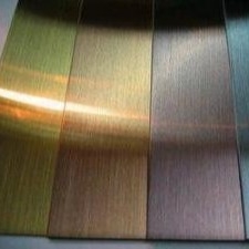 0.5*1240x2440mm Edelstahl glatte Spiegelplatte Ti-Gold Spiegelplatte