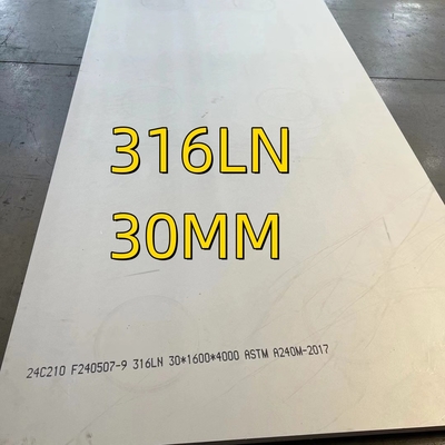 316LN (1.4429) in Platten: 1000 x 1000 x 14 UNS S31653 Edelstahlplatte für Trauma-Nägel