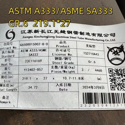 ASTM A333 GR6 Seamless Low Temperature Alloy Steel Pipe und Tube