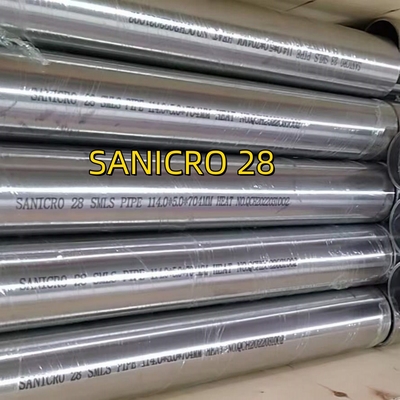 SANICRO 28 UNS N08028/W. Nr. 1.4563 SMLS Rohrlegierung28 Rohr aus rostfreiem Stahl 114*5*6000