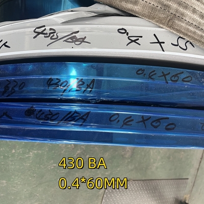 SS-Edelstahl-Spulenband 430 mit Ba- und PVC-Beschichtung mit hoher Druckleistung SUS430-Band