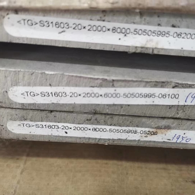 55 mm dickes Edelstahl 316L Platte 2000*6000 mm Din1.4404 s31603 12 mm dick SS Platte 316