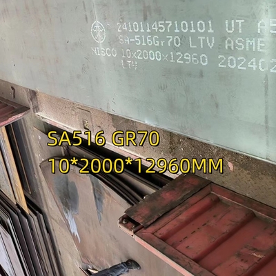 Kohlenstoffstahl ASTM A-516 Gr 70 Platte (Breite 6 ft X Länge 40 ft) Dicke 3/8 IN Gemäß EN10204 3.1 Cert