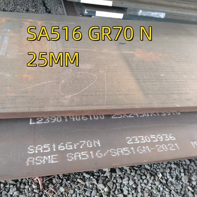 MS-Platte 50X2500X3000MM ASTM SA516 SA516 G70 Warmgewalzte leichte Stahlplatte aus Kohlenstoff