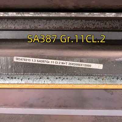 SA387 Gr.11CL.2 Kesselstahlplatte 25*2000*12000MM Chrommolylegierte Stahlplatte