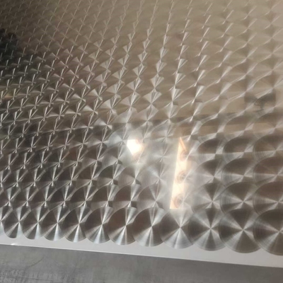 304 3D-CD-Kunst-Laser-Spiegel Veredelung Poliert SUS304 Edelstahl-Musterblatt Wie CD-Kreis Laserwirkung