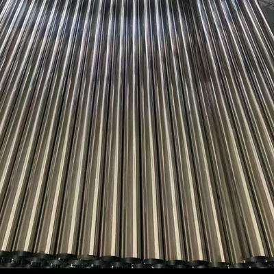 ASTM A554 201 geschweißtes Rohr 25*0,8*6000mm 320 Grit Spiegel poliertes Edelstahlrohr