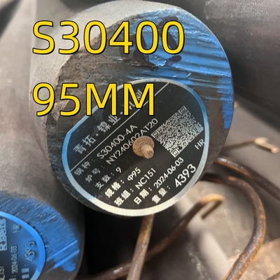 SS 304 aus Edelstahl Runder Balken warmgewalzt S30400 1.4301 SUS Soild Rod 95mm