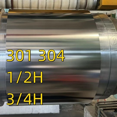 JIS G4313-2011 ASTM A666 Standard SUS301 CSP 3/4H Vollhärte H Edelstahlspulen Streifen 1,0*80mm