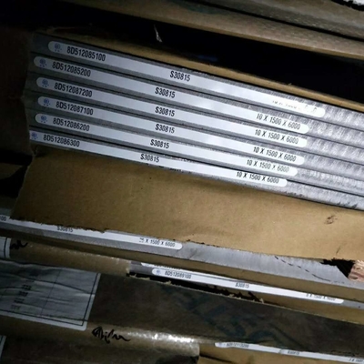 Astm A240 DIN / EN 1.4835 253MA UNS S30815 Warmgewalzte Edelstahlplatte 8.0*1500*6000mm