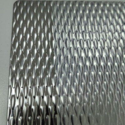 SUS304 4X8 FT gestempelt Farbiges Reiskorn Form Dekoratives gestempeltes Edelstahlblech