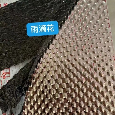SUS304 1,0*1220*2440MM Wassertropfenform gestempelt Dekorationsstempel gestempelt Edelstahlblech