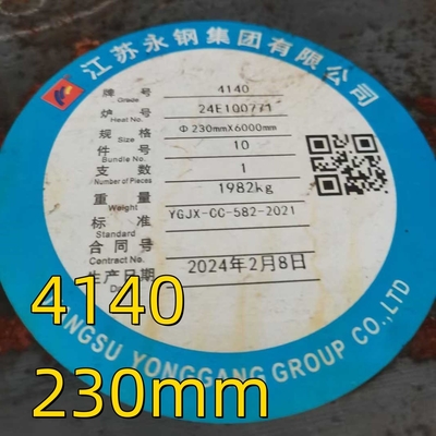 AISI 4140 Scm440 42CrMo4 1.7225 QT Warmgewalzte geschmiedete Stahllegierung Rundbar OD 290mm