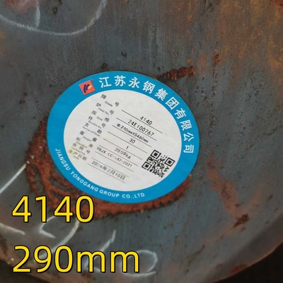 AISI 4140 Scm440 42CrMo4 1.7225 QT Warmgewalzte geschmiedete Stahllegierung Rundbar OD 290mm
