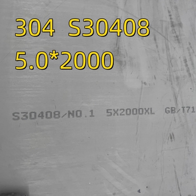 2000mm Breite 304 S30408 1.4301 Warmgewalzte ASTM A240 Edelstahlplatten NO.1