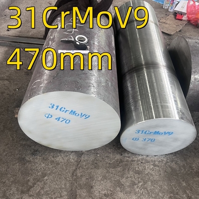 Runde Stange aus nitriertem Stahl D 470 mm Material 1.8519 31crmov9 Qt geschmiedetem Stahl