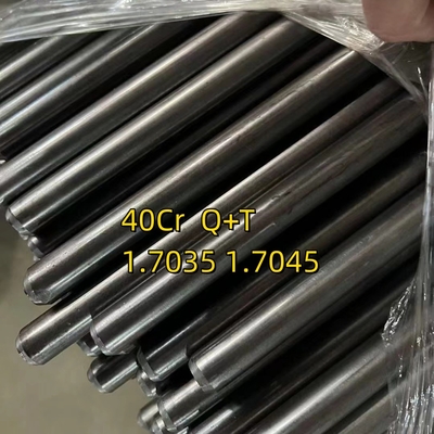 40Cr 1.7035 Q+T 25mm Durchmesser 2500mm Länge Kalt gezogene runde Stange Helle Oberfläche H9 Toleranz HRC 28-32