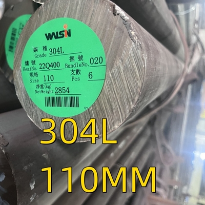 Edelstahl 304 Runde Stange Hellschwarz Veredelung AISI 304L Edelstahl Soild Bar OD 110MM