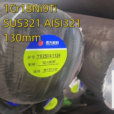 300-Serie SS321 1Cr18Ni9Ti DIN1.4541Rundstab aus Edelstahl 65 mm ASTM A276 TP321 SUS321