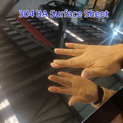 304 BA Spiegeloberfläche DIN1.4301 Metallblech aus Edelstahl 0,6mm 1220*2440mm