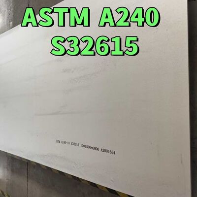 ASTM A240 UNS S32615 Warmgewalzte Edelstahlplatte 10*1500*6000mm NO 1 Oberfläche