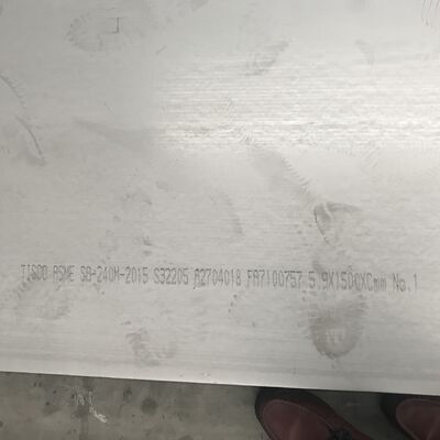 Duplex 2205 S31803 S32205 Edelstahlplatten DSS warmgewalzt 6*2000*6000mm