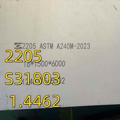 ASTM A182 F51 Stainless Steel Plate 38*1220*2440mm S31803 1.4462  Duplex Steel Plate