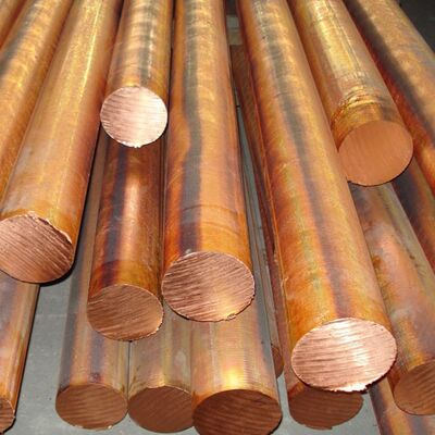 Industriezweck Kupferrunder Kupferstange Großer Durchmesser C1100 Rote Kupferstange