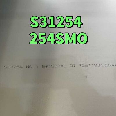 254SMO S31254 Superaustenitisches Edelstahlblech 1.4547 6 Molybdänlegierung für Meerwasserentsalzungsanlagen