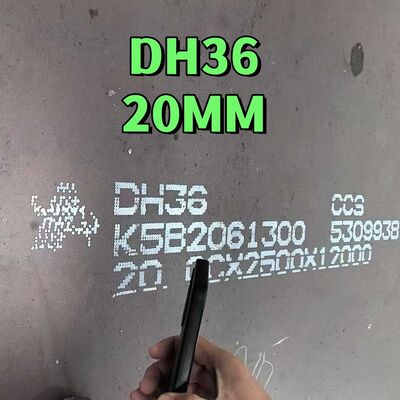 DH36 Schiffbaustahlplatte mit 355 MPa Streckgrenze und schlaggeprüfter Rumpfstrukturstahlplatte