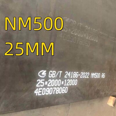 NM500 Verschleißbeständige Stahlplatte 500 HBW Abrasionsbeständige AR500 Bleche 6 mm - 60 mm Dicke
