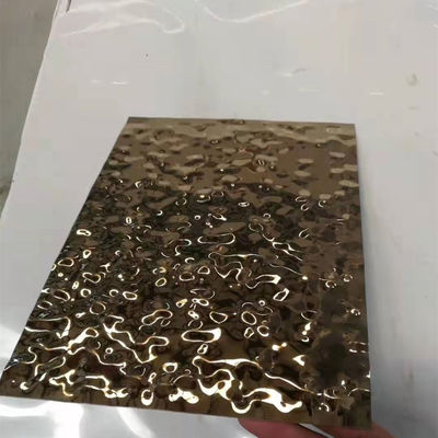 Dekoration Wasserwelle SUS304 Edelstahlplatte Silber Spiegel poliert